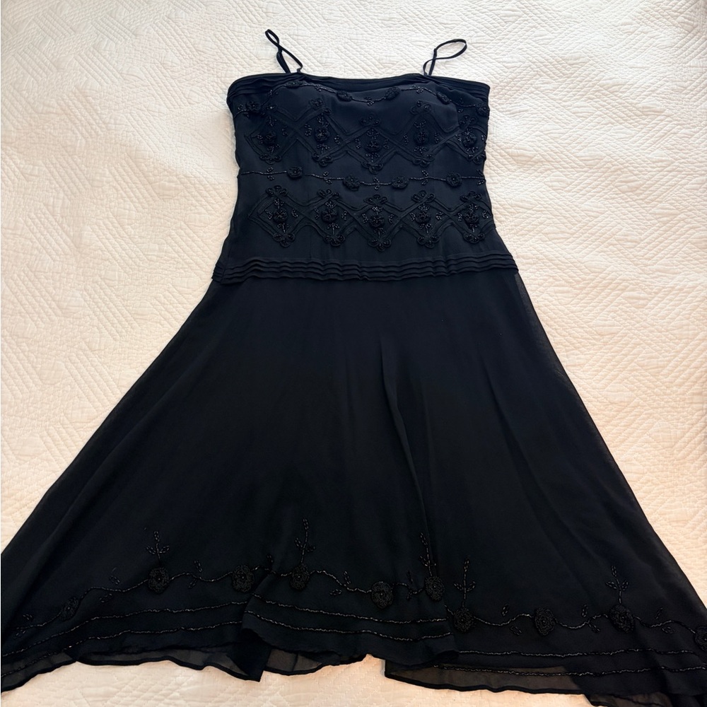 Nina Austin Black Beaded Dress